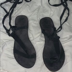 Free people lace up gladiator sandals